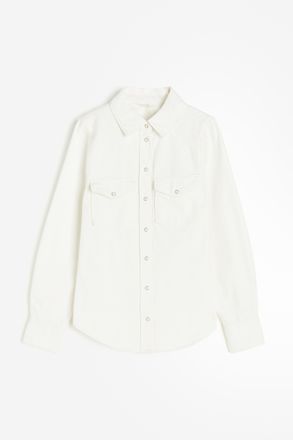 H&M Jeansbluse - White