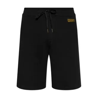 Versace Jeans Couture Heren, Korte broeken, Zwart, Maat: S Katoen