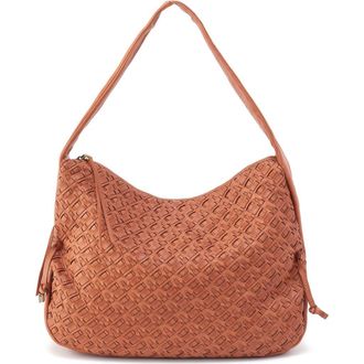 Hobo Kori Woven Leather Hobo in Harvest Wheat at Nordstrom