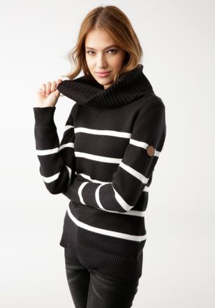 Kangaroos Rollkragenpullover in lässiger Form mit Kontraststreifen