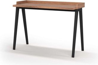 HERDASA Herdasa - Mesa Estudio Mod-nairobi Acabado Nogal/negro, 47 X 110 X 81 Cm (fondo X Ancho X Alto)