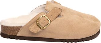 Scholl Schoenen, Dames, Beige, 41 EU, Leer, Suede Clog
