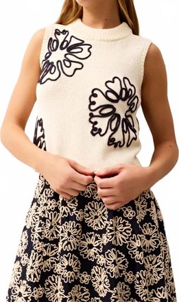 Marie Oliver Natasha Crewneck Top In Floret