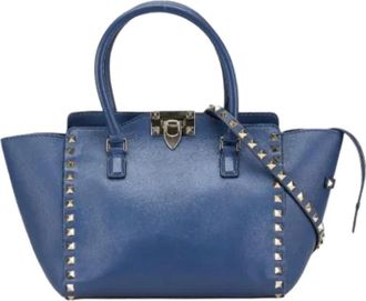 Valentino Pre-owned Handbags, female, Blue, Size: ONE SIZE Pre-owned Leather handbags