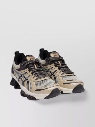 Asics synthetic leather low-top sneakers