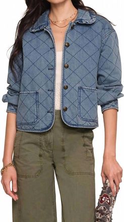 Heartloom Miller Button Front Long Sleeve Jacket In Denim