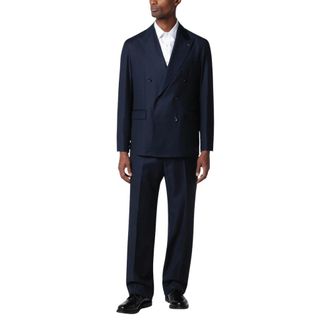Tagliatore Double Breasted Suits, male, Blue, Size: XL Abito