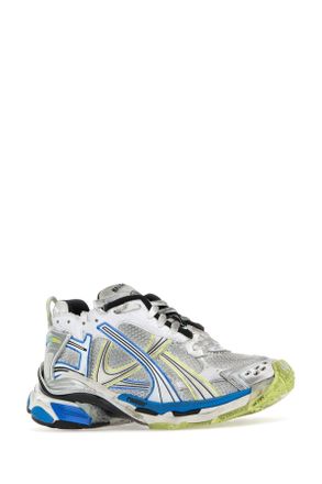 Balenciaga 772774w3rmu 9074 Whiteyellowblue Cotton - Sole: Rubber Sneaker