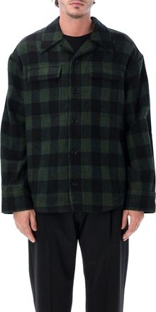 Ami Check Oversized Wool Shirt