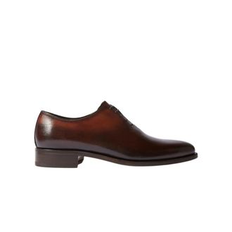 Scarosso Gianluca Handgemaakte Oxford Schoenen - Heren - Veterschoenen - Bruin - 42 1/2 EU - Leer - Schoenen
