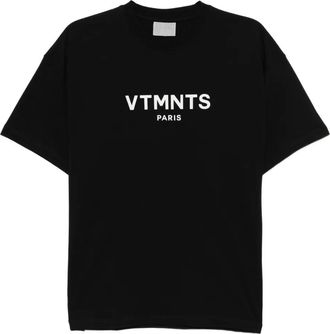 VETEMENTS T-shirt con stampa logo - Nero