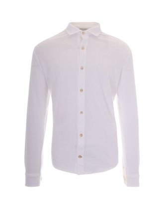 Eleventy White Jersey Shirt