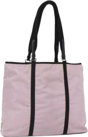 Prada Pre-owned Nylon Tote Bag - Dames - Vintage Shopper - Roze - ONE Size - Nylon - Vintage