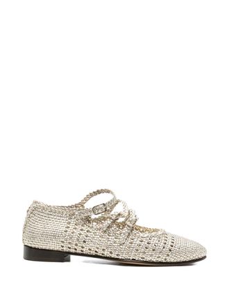 Carel Womens Flat Shoes Silver