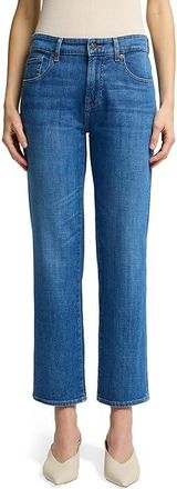 7 For All Mankind Calie Straight Ankle Womens Jeans Nevada : 24 28, Cotton/Denim/Elastane