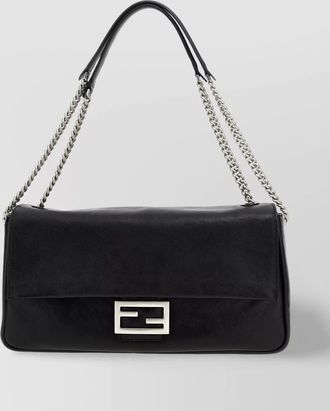 Fendi baguette large leather shoulder bag