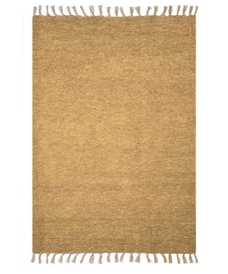 AFK Living Alfombra de algod&oacute;n reciclado tejida a mano 100 x 150 cm