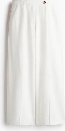 H&M Elegante Hose aus Leinenmix - White