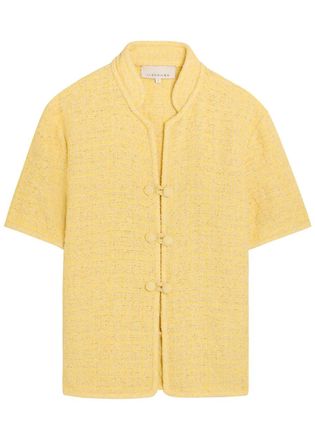 Liberowe Hetty Tweed Shirt - Yellow - S (UK8-10 / S)