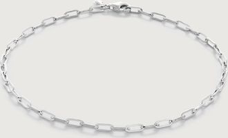 Monica Vinader Sterling Silver Paperclip Chain Bracelet
