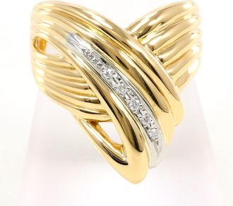 C&A Platinum Yellow Gold Yellow Gold (18K) Platinum 900 Band Ring (Pre-Owned)