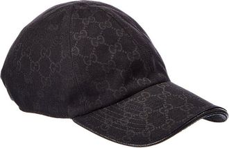 Gucci Gg Canvas Leather-Trim Baseball Cap