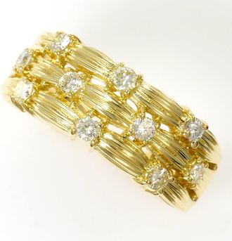 C&A Yellow Gold Yellow Gold (18K) Band Ring (Pre-Owned)