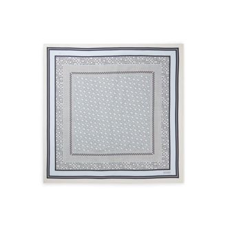 BOSS Monogram scarf in silk twill