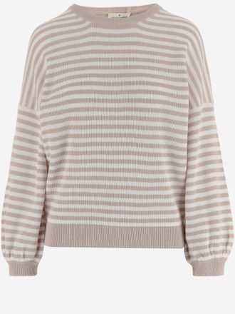 Bruno Manetti Cotton Striped Knit