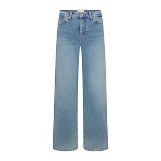 Frame Denim Wide Jeans, female, Blue, Size: W29 Wide Jeans