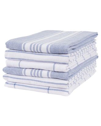 KAF Home Kaf Home Set Of 6 Monaco Terry Kitchen Towels