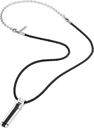 Police S14ANE10P Mens Necklace - Silver Stainless Steel - One Size