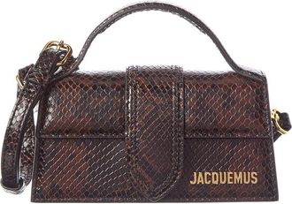 Jacquemus The Bambino Python-Embossed Leather Shoulder Bag