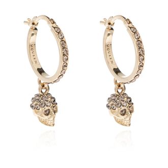 Alexander McQueen Oorbellen met Schitterende Kristallen - Dames - Oorbellen - Geel - ONE Size - Accessoires