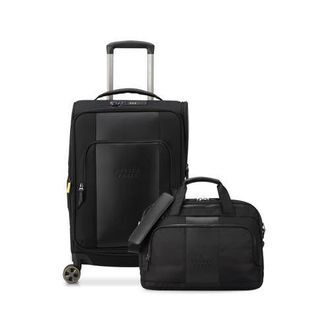 DELSEY Paris Wagram 2 Piece Set - 20 Carry-On Spinner & Briefcase with Laptop Sleeve in Black at Nordstrom