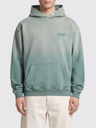 Represent Relaxed Fit Cotton Hoodie with Printed Logo