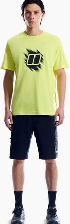 Berghaus Mens Berghaus Sketched Blocks Essential T-Shirt - Yellow - Size: 40