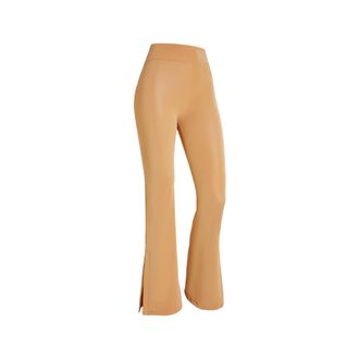 Freddy Pantaloni WR.UP flare vita alta in similpelle wet effect
