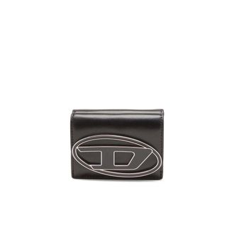 Diesel Wallets & Cardholders, female, Black, Size: ONE SIZE 1DR Tri Fold Coin XS II