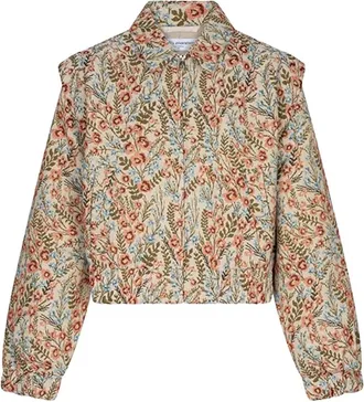 Lofty Manner Jacket Hani - Flower Jacquard - Dames - Jassen - Veelkleurig - Maat: XL Katoen