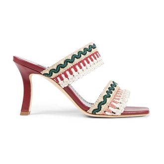 Manolo Blahnik Dames, Schoenen, Veelkleurig, Maat: 38 EU Leer