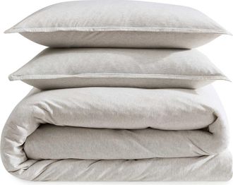 Calvin Klein Modern Mélange Comforter & Shams Set in Off White at Nordstrom, Size Queen