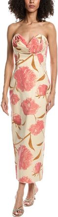 Lela Rose Draped Bust Sheath Dress