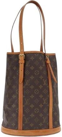 Louis Vuitton Pre-owned Bucket Bags, female, Brown, Size: ONE SIZE Pre-owned Canvas Bucket Bag