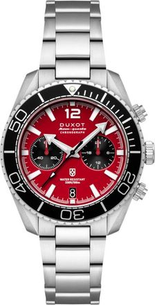 Duxot Tiburon Chronograph Quartz Red Dial Mens Watch DX-2062-22