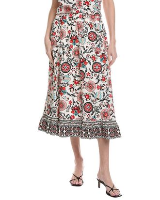 T Tahari Tiered Midi Skirt