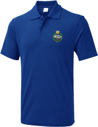 Generic Fear Naught Front Royal Embroidered Polo T Shirt, Tank Regiment Corps Polo T Shirt, Badge Polo T Shirt