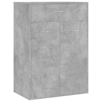 vidaXL Vidaxl - Mueble Zapatero De Contrachapada Gris Hormig&oacute;n 60x35x84 Cm
