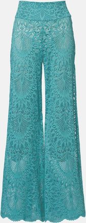 Alexandra Miro Pantaloni a gamba larga Paloma in pizzo