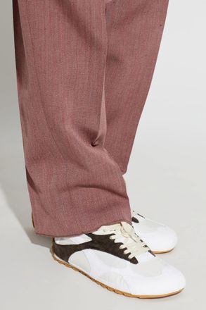 Bottega Veneta Orbit Flash Sports Shoes, Womens, White